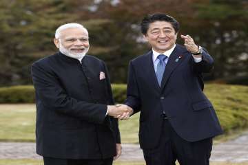 Prime Minister Modi was an outstanding leader of his great country, the Japanese premier said.