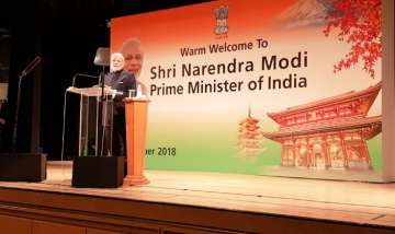 Inviting the Indian community in Japan to contribute actively in building a "new India", Modi said that India is continuously working with the spirit of Indian solutions-global applications."
