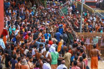 The Supreme court decison comes amid heightening tensions all across Kerala over the apex court's judgment lifting the decade-old ban on women's entry to the Sabarimala shrine.