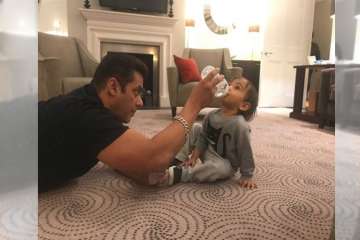 Salman Khan with Ahil