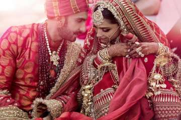 Ranveer Singh, Deepika Padukone share first pictures after marriage 