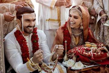 Bollywood celebrities react on Deepika Padukone, Ranveer Singh’s wedding pictures