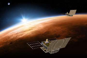 Tiny satellites trailing Mars lander to face big test