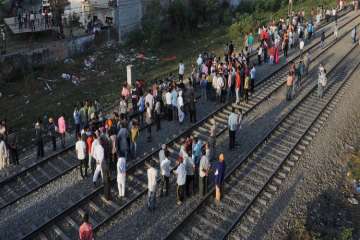 ?
Sixty people were crushed to death by a train coming from Jalandhar on October 19, when they were watching an effigy of Ravana burn at a ground near railway tracks at Joda Phatak.