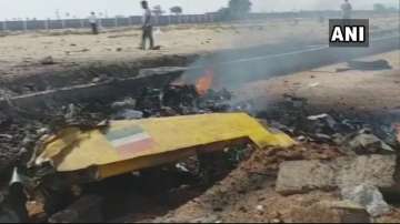 Telangana: Trainee IAF aircraft crashes in Bahupeta, pilot injured 