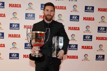 Lionel Messi receives La Liga top-scorer, MVP awards