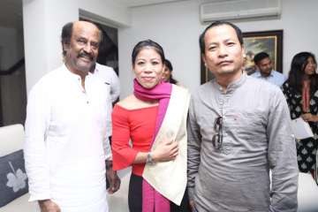 Magnificent Mary meets Superstar Rajnikanth ahead of World Championships