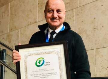 Anupam Kher conferred with 'Distinguished Fellow' title by Boston Business School