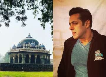 Superstar Salman Khan is shooting for Bharat in New Delhi