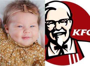 KFC pays newborn girl $11,000 for being named after brand’s founder Harland Sanders