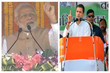 While PM addressed rally in Naxal-hit  Bastar district's headquarters Jagdalpur, Rahul Gandhi held campaign rallies in  Pakhanjore town of Kanker district followed by Rajnandgaon district's Khairgarh and Dongargarh towns.