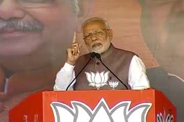 PM Modi also reiterated his challenge to select someone as the Congress party president who doesn't belong to the 'Nehru-Gandhi' family.