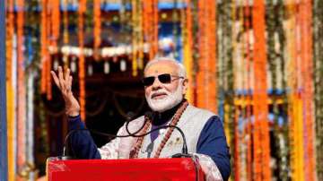 PM Modi in Kedarnath in 2017