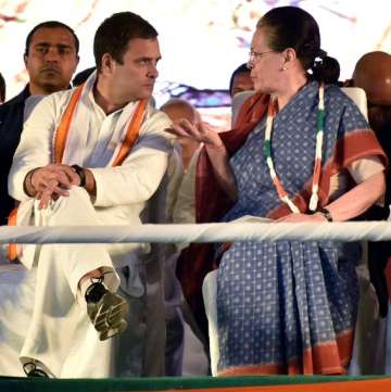 Rahul and Sonia Gandhi