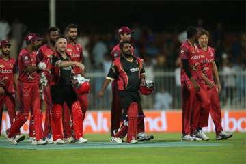 Afghan 'strongman' Mohammad Shahzad lights up T10 league with record 16-ball 74*