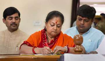 Vasundhara Raje files nomination papers her nomination papers