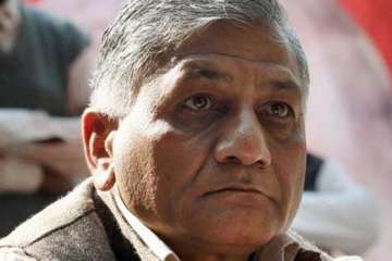 Minister of State for External Affairs V K Singh