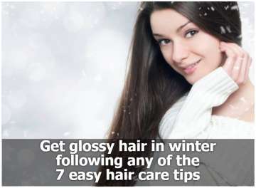 Get glossy hair in winter following any of the 7 easy hair care tips