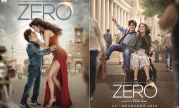 zero posters shah rukh khan anushka sharma katrina kaif