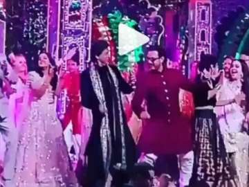 Videos: SRK grooves with Aamir Khan, Salman Khan dances to Koi Mil Gaya at Isha Ambani-Anand Parimal sangeet 