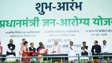PM Modi inaugurated Ayushman Bharat Scheme in Ranchi  in September. 