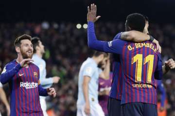 Lionel Messi ensured Barcelona reached La Liga's winter break atop the standings