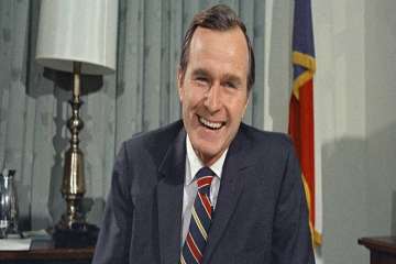 Former US president George H W Bush
