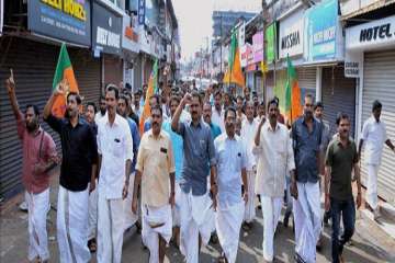 BJP Hartal in Kerala