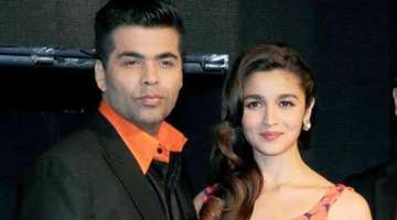 Karan Johar and Alia Bhatt