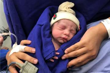  
The baby girl was delivered last December by a woman born without a uterus because of a rare syndrome. 