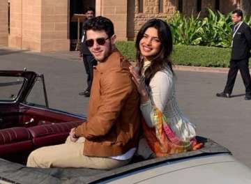 Priyanka Chopra- Nick Jonas enjoyed vintage car ride before starting wedding festivities in Jodhpur