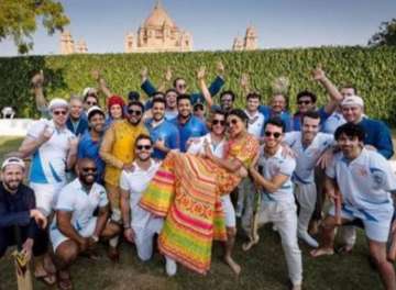 Priyanka Chopra enjoys in Nick Jonas' arms as the Bride and Groom side battle over cricket