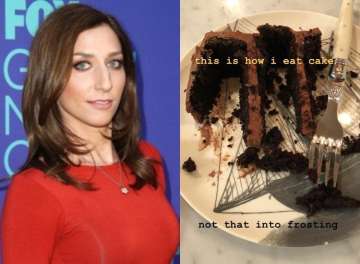 Twitter divides after 'Brooklyn Nine-Nine' star Chelsea Peretti shares how she eats cake