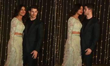 Priyanka Chopra and Nick Jonas look so much in love at their Mumbai reception