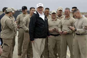  
During his visit to the southern border state Texas on Thursday to push for the controversial US-Mexico border wall plan, Trump was asked if he is closer to declaring an emergency.