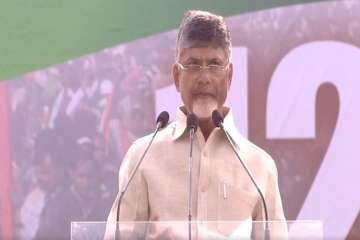  
Accusing the BJP-led NDA government at the Centre of trying to divide the nation, the Telugu Desam Party (TDP) chief said the opposition forces were getting united to save the democracy and urged people to carefully choose who they like to go with in the upcoming Lok Sabha elections.