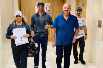 Hrithik Roshan's father Rakesh Roshan back home to 'begin again' after surgery, see pics
