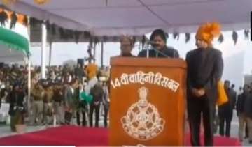 MP Minister Imarti Devi fails to read out her Republic Day speech. 