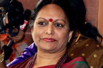 Nalini Chidambaram, the wife of former Union finance minister P Chidambaram