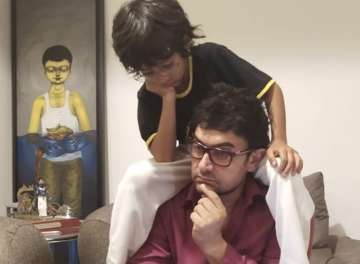 Aamir Khan and son Azad Rao Khan are lost in deep thoughts in this latest pic