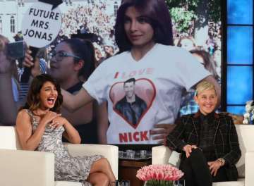 Priyanka Chopra receives special gift from Ellen DeGeneres that includes her and Nick Jonas