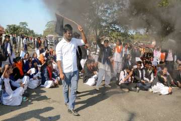 Protest in Assam against Citizenship Amendment Bill.