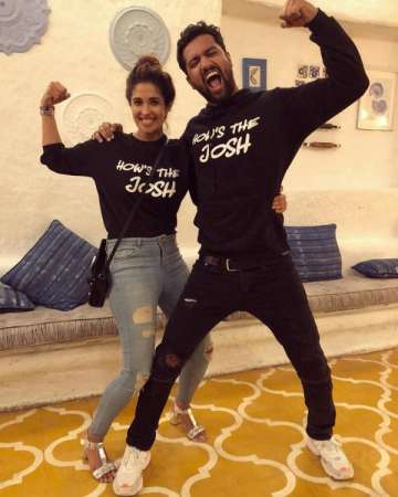 Vicky Kaushal celebrates Uri success with girlfriend Harleen Sethi