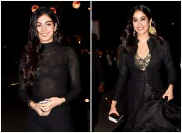 PHOTOS: Bollywood sisters Janhvi Kapoor and Khushi Kapoor rave it up while twinning in black