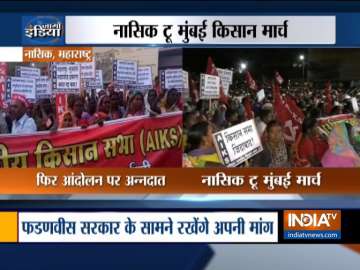 Agitating farmers set to take out march from Nashik to Mumbai 