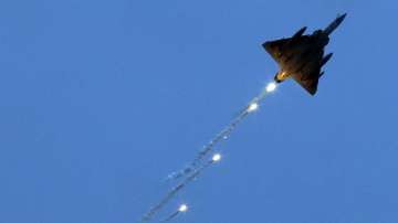  In this Oct 8, 2013 file picture a Mirage 2000 fighter jet takes part in an air show during the 81st Air Force Day function in Hindon, Uttar Pradesh