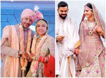 Neeti Mohan-Nihaar Pandya Wedding: Bollywood singer Neeti's bridal look reminds us of Anushka Sharma's lehenga