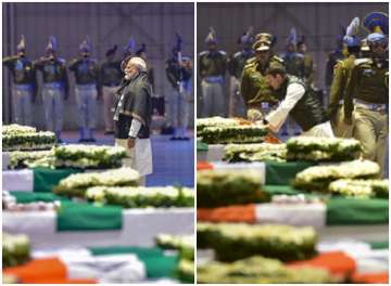 PM Modi, Rahul Gandhi paid tributes to slain CRPF men