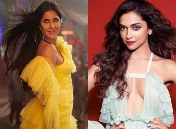 Deepika Padukone’s reaction to Katrina Kaif’s red hot avatar will make your eyes pop out