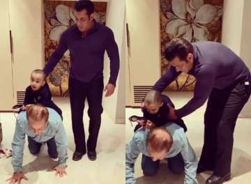 Salman Khan’s father Salim Khan gives horse-back ride to little Ahil in this throwback video